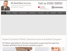 Tablet Screenshot of davidolivercosmeticsurgery.co.uk